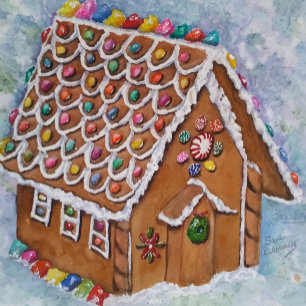 GINGERBREAD HOUSE GESCHENKPAPIER