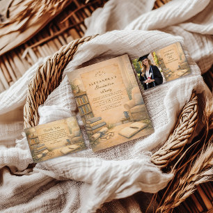 Klassischer Psychologie-Abschluss RSVP Karte