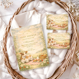 Rustikale Highland-Kuh-Baby-Party Einladung