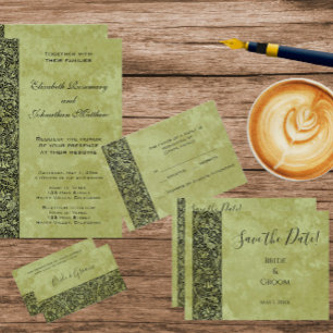 Vintage Wedding, Viktorianisches Blumengestein Sav Postkarte