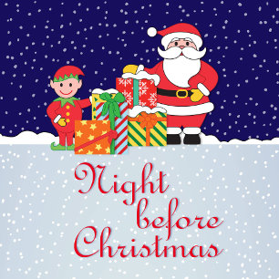 Nacht vor Weihnachten Weihnachtskarte