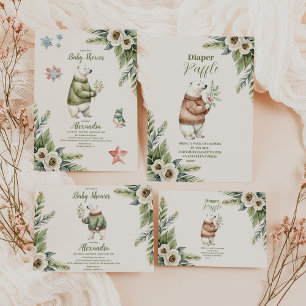 Woodland Winter Weihnachtsdusche Einladung