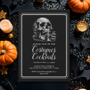 Gothic Skull Whiskey Vintages Halloween-Party Tasse