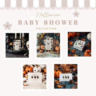 Gothic Halloween Little Boo Baby Shower Serviette