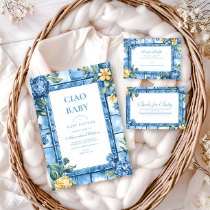 Watercolor Ciao, Baby Italian Baby Books for Baby Begleitkarte