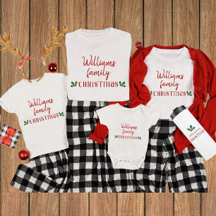 Weihnachtsrot-Matching Herren T - Shirt