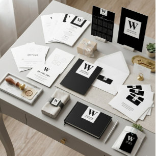 Frisch Vermählte Monogramm schwarze moderne Hochze Schürze