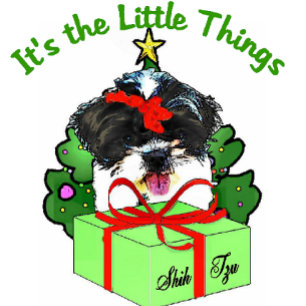 Shih Tzu Christmas Geschenke Feiertagskarte