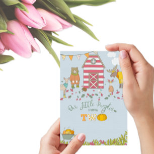 Herbstwaldfreunde Einladung zum ersten Geburtstag