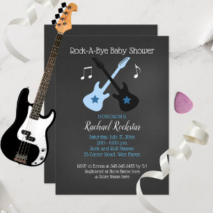 Rock a Bye Baby Dusche Windeln Raffelkarten Begleitkarte