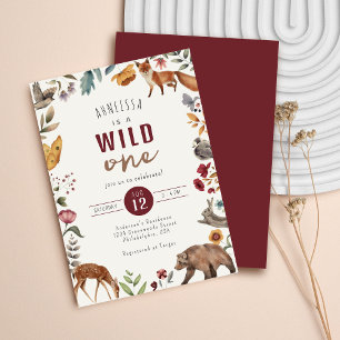 Budget Wild One Animal Woodland Erster Geburtstag