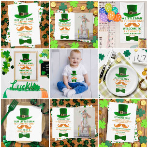 Modern Leprechaun St. Patrick's Day Folieneinladung