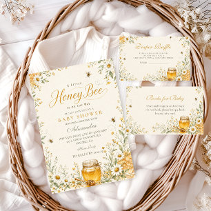 Kleine Honigbiene Baby Shower Einladung