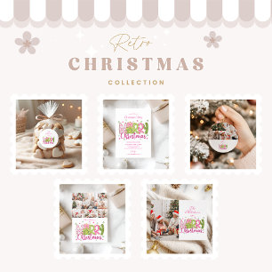 Rosa grüne Lebkuchen-Weihnachtsfeier Einladung
