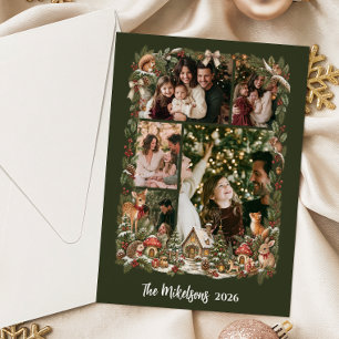 Foto Whimsical Woodland Storybook Weihnachten