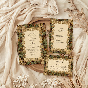 Botanische Hochzeit von Elegant Woodland Einladung