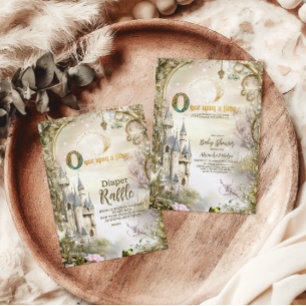 Einmal auf Märchenschloss Babydusche Serviette