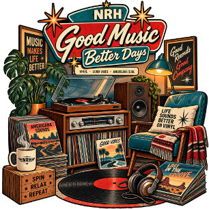 Gute Musik bessere Tage Vintage-Vinyl-Raglan-T-Shi T-Shirt