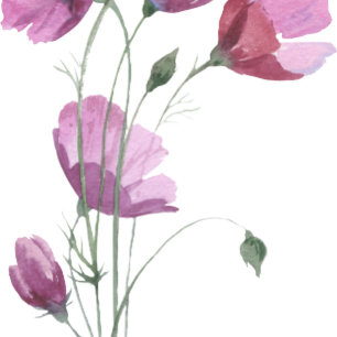 Mauve violette Blumen. Moderne Rustikale Hochzeit Einladung