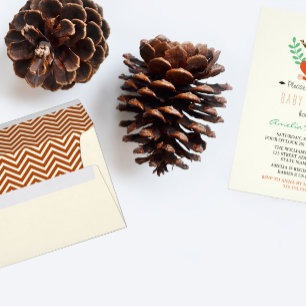 Tribal Woodland Fox Kinderdusche Einladung