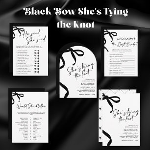 Black Bow Sie bindet das Brautparty des Knotens Serviette