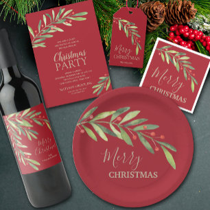 Heilige Weihnachtsfeier und Berries - Foto Feiertagskarte