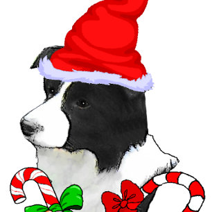Border Collie Christmas Feiertagskarte