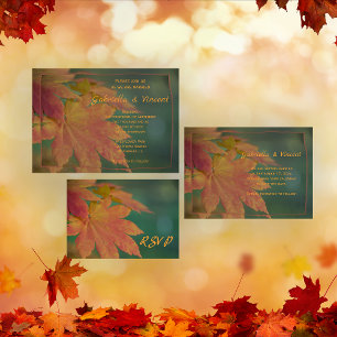 Herbstfarben - RSVP-Antwortkarte RSVP Karte