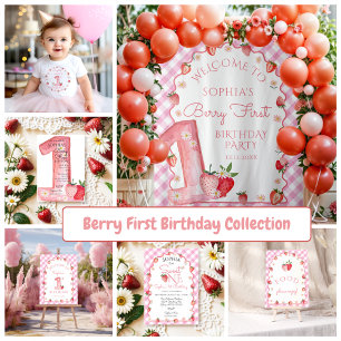 Strawberry Berry First Birthday Baby Baby T-shirt