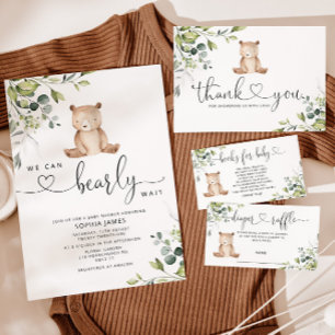 Babydusche erraten, wie viele Gummibären Schließfä Begleitkarte