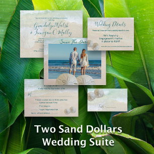Sand Dollars Hochzeitsplatz-Tisch-Sitzkarten Platzkarte