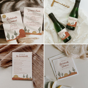 Cactus Bachelorette Begrüßungszeichen, Wüstengedan Banner