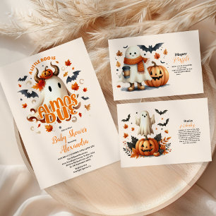 Ein kleiner Boo ist fast gerade wegen Halloween-Ki Einladung