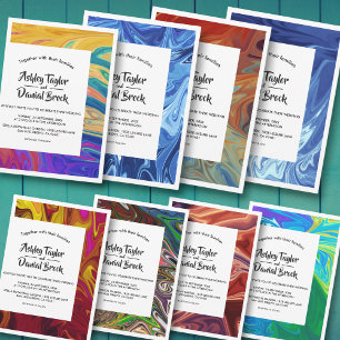 Moderne Abstrakte Kunst, Dichtung und Musik Einladung