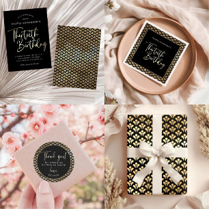 Elegante Art Deco Geschenkpapier Set