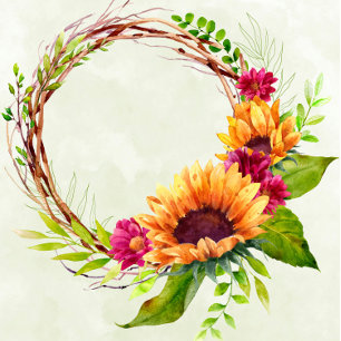 Sonnenblumen Frühling Rosa Blütenblume Rustikale H Einladung