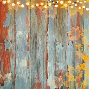 Herbstlichter Rust Wood Polterabend Einladung