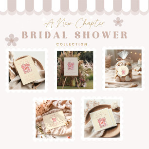 Ein neues Kapitel beginnt Kirschbogen-Rosa Brautpa Runder Aufkleber