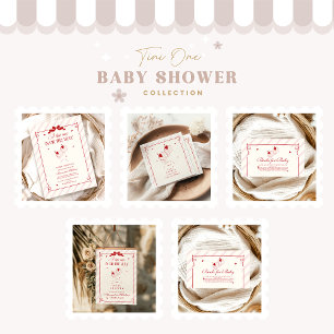 Niedliche Tini One ist auf dem Weg Babydusche Begleitkarte