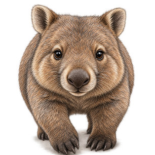   G'Day Wombat Australische Wildlife-Party Getränkeuntersetzer