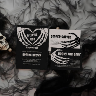 Gothic Halloween Baby Shower Cards und Geschenke S Poster