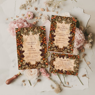Herbstliche Obstgartenhochzeit Save The Date
