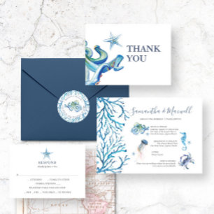 Gedeckte Hochzeit am Strand dank Karten