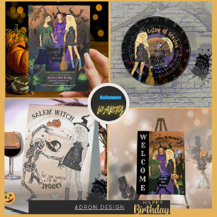 Halloween Witt Birthday Black Dart Board Dartscheibe