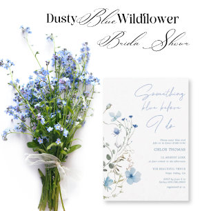 Etwas Blaue Wildblumen-Brautjunggesellinnenparty Poster