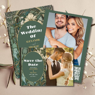 Vintage Blumenhochzeit Flyer