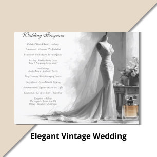 Romantische Vintage Bridal Sketch Hochzeit Einladu Einladung