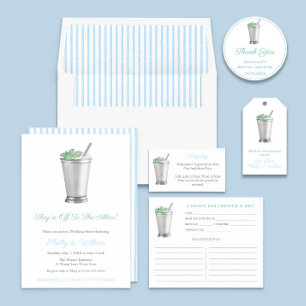 Mint Julep Race Thema Brautparty-Registrierung Begleitkarte