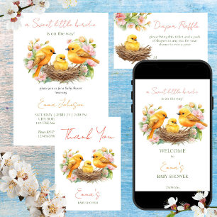 Kleine Birdie Schlüpfen bald Frühlingshaube Geschenkschachtel