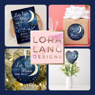 Zum Mond und zurück Danke an die Karten